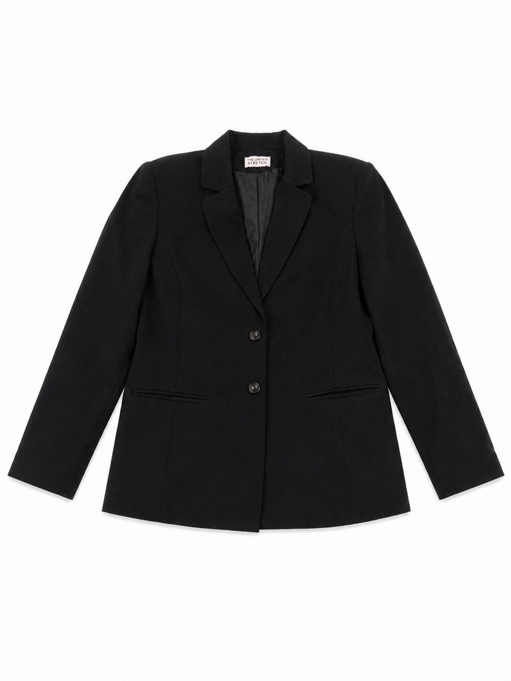 Napa Studio Women’s Large Black Blazer Jacket 2 Button Lined
